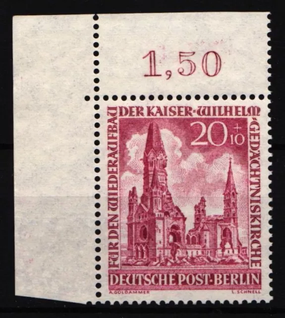 Berlin 108 postfrisch Eckrand oben links #JB207