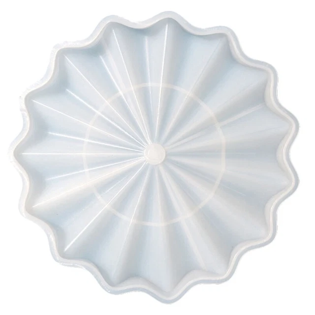 Fruit Dish Silicone Resin Molds Shape Tray Epoxy Casting Mold Round Plate