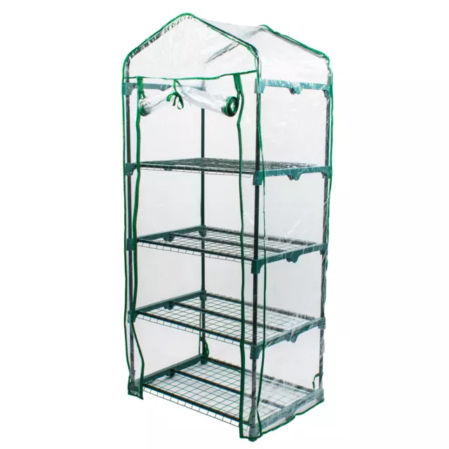 4 Tier Mini Greenhouse Outdoor Garden Planting Small Pvc Growhouse With Shelves