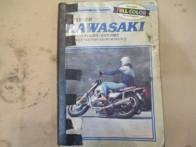 Clymer service manual Kawasaki KZ650 fours 77-83