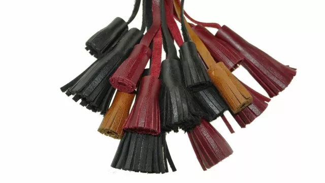 Real Leather Tassel pair Bag Charm Purse Charm Handbag decoration 151 SOLD UK