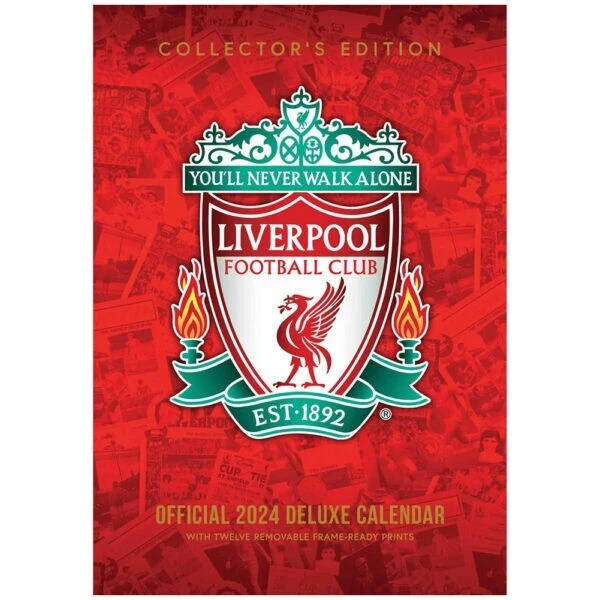 LIVERPOOL FC DELUXE Calendar 2024 Official ProductAn Ideal Gift £19.99
