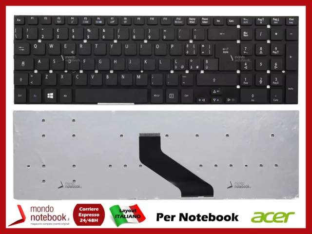 Tastatur Ita Für Notebook ACER Aspire 5755 Serie 5755G 5830 5830G 5830T Schwarz