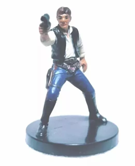 STAR WARS Miniatures HAN SOLO #7 7/60 Rebel Storm Toy Figure 2004 VGC RARE