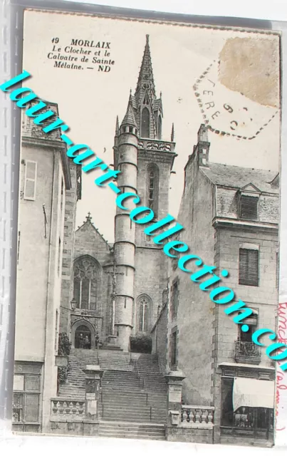 Cpa 29 Finistere Morlaix, Clocher, Calvaire De St Melaine Carte Postale Bretagne