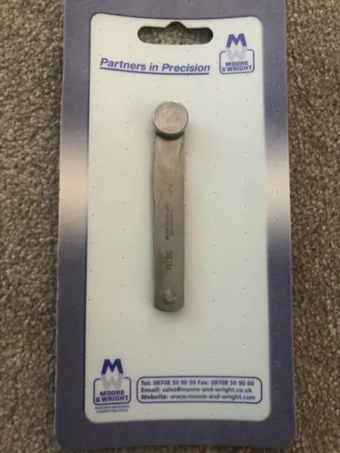 Brand New - MOORE & WRIGHT 387M - 13 BLADE METRIC FEELER GAUGE  0.03 - 0.50mm