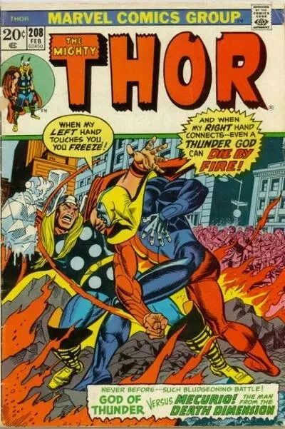 Thor #208 3.5 (OW/W) VG+ 1st App. of Mercurio Marvel 1973 LOW GRADE STOCK IMAGE