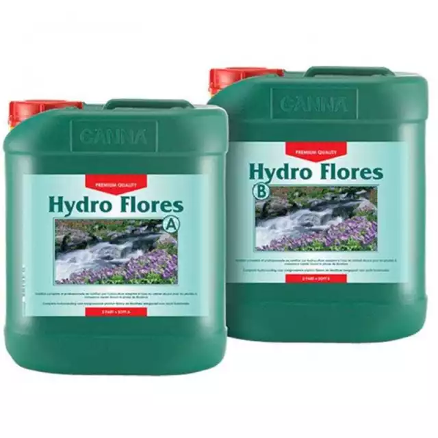 Canna Hydro Flores Agua Dura A+B Fertilizante de floración (2x5L)