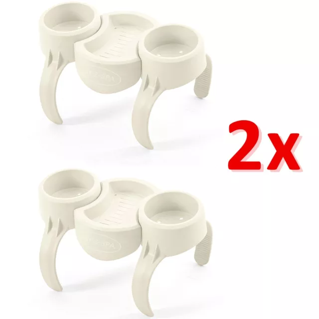 2x BESTWAY LAY Z SPA DRINK HOLDER CUP SNACK TRAY HOLDER HOT TUB FUN RELAX