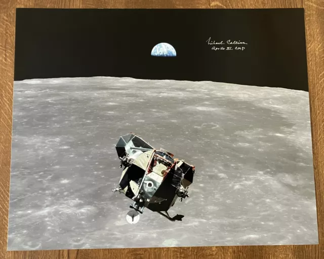 Michael Collins Apollo 11 Signed 20 x 16 Photo *Zarelli Space LOA*