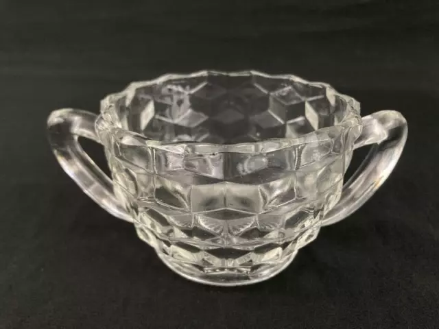 American Fostoria Open Sugar Bowl Clear Glass