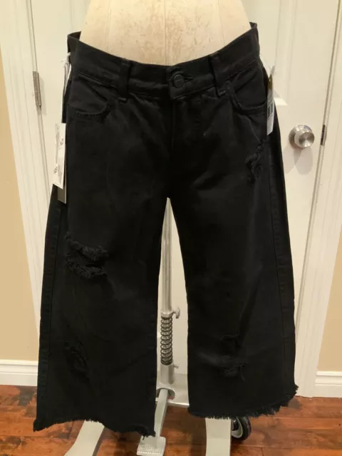 Siwy Black "Milly “ Distressed, Raw Hems Jeans Size 28, NWT! $195