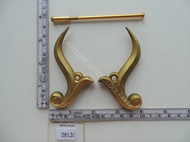 Set Clock Feet Left Side For A German Schmid Mantel Or Neuchateloise Clock