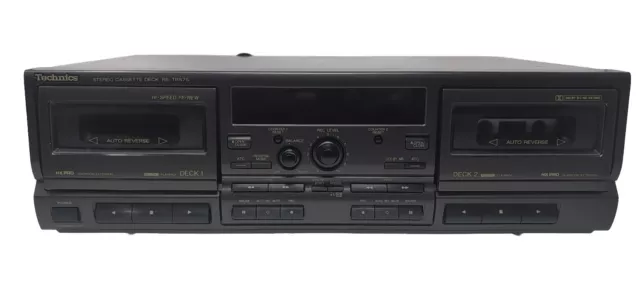 Technics Rs-Tr575 Stereo Dual Cassette Deck  With Hx Pro Player Recorder Tested