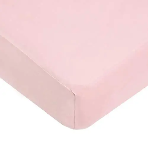 100% Natural Organic Cotton Jersey Knit Fitted Crib Sheet for Standard Crib &...