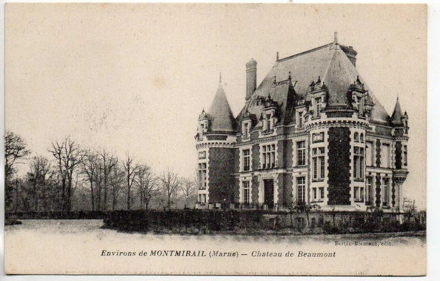 MONTMIRAIL aux environs ...- Marne - CPA 51 - le chateau de Beaumont