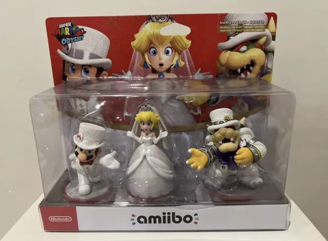 Nintendo Super Mario Odyssey Wedding Amiibo Triple Pack