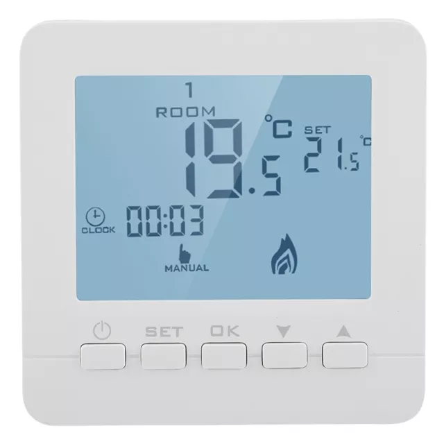 5A Smart Thermostat Chauffage Programmable  Fil LCD écran Digital Contrôleur