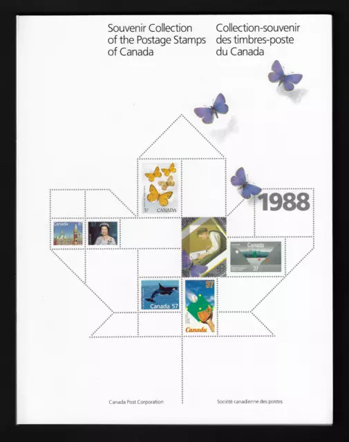 1988 Souvenir Annual Collection of the Postage Stamps of Canada Unitrade #31 MNH