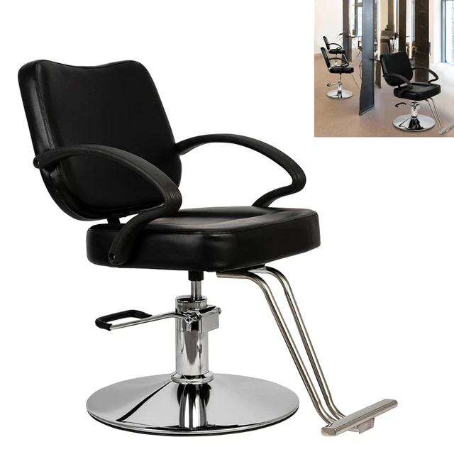 Adjustable Hydraulic Barber Chair Hair Styling Salon Beauty Spa Equipment Black Adjustable Hydraulic Barber Chair Hair Styling Salon Beauty Spa Equipment Black