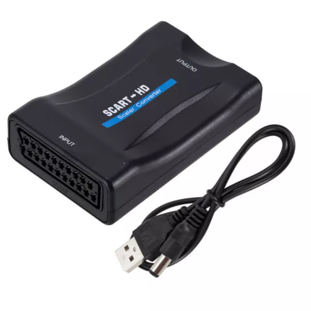 Universal DVD TV SCART To HDMI Composite 1080P Video Scaler Audio Adapter