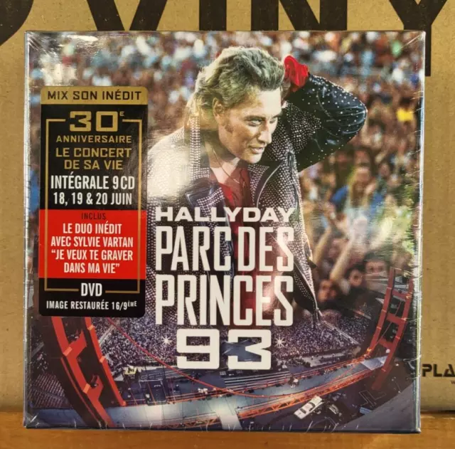 Coffret Parc des Princes 93 - 30ème Anniversaire - 9CD+1DVD – Store Johnny  Hallyday
