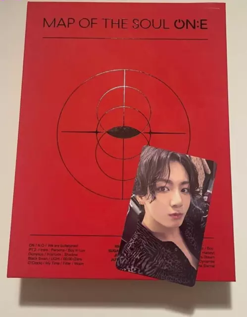 BTS MAP OF THE SOUL ONE DVD Ensemble complet 3 disques Jungkook Photocard...