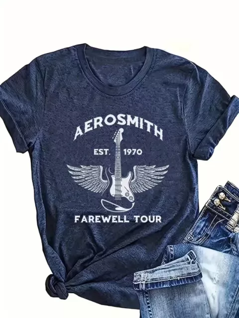 Women's Aerosmith Farewell Tour Rock Band T-Shirts NWT