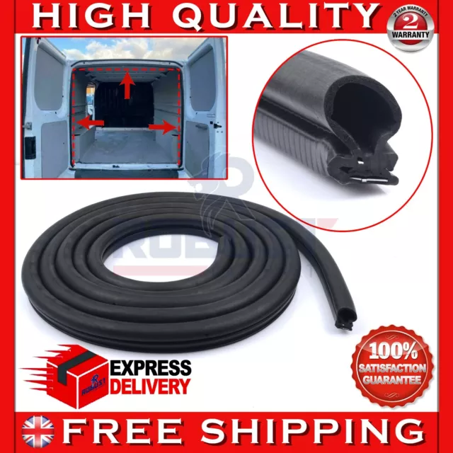 For Ford Transit Mk6 Mk7 Rear Door Weatherstrip Rubber Seal Low Roof (2000-2013)