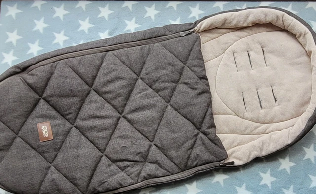 Mamas and Papas Cold Weather Khaki Olive Dark Green Fleece Footmuff Cosytoes