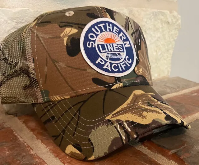 Cap /Hat - CAMO STYLE SOUTHERN PACIFIC LINES (SP) #9519 -NEW