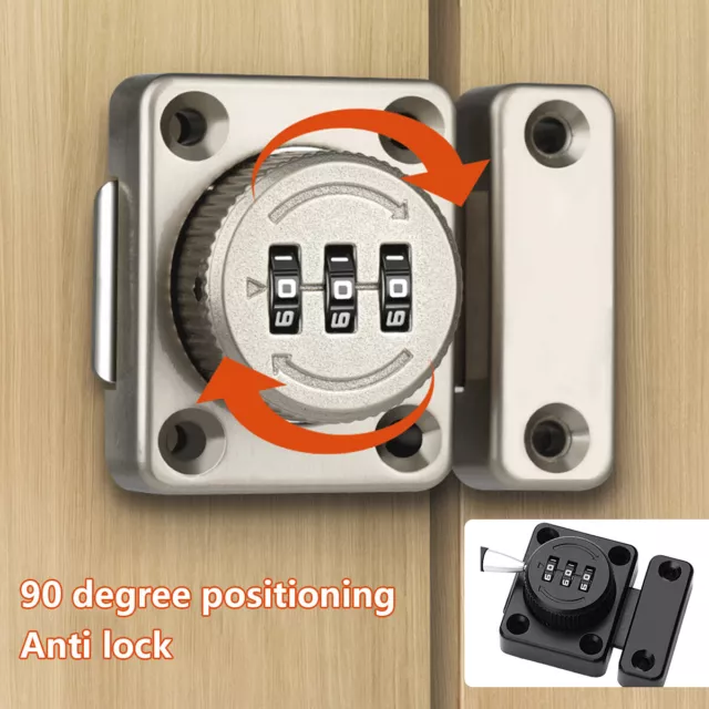 Mechanical Password Lock Revolving Door Lock Digital Code Lock Keyless #