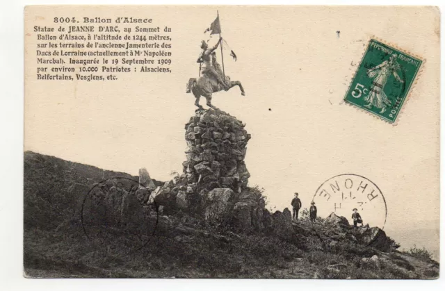 BALLON D' ALSACE - Vosges - CPA 88 - la statue de Jeanne D' Arc Ducs de lorraine