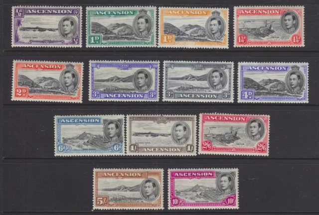 Ascension 1938 Mint H Sc #40-9 Kgvi Pictorial Issues Cat $293