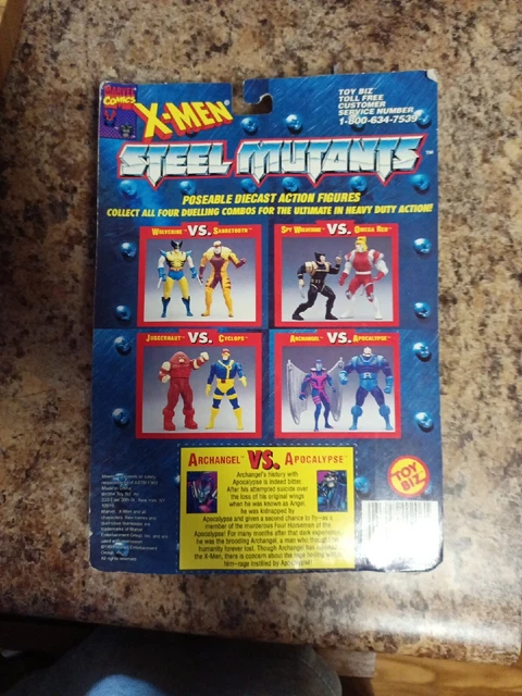 1994 Toy Biz Marvel Comic X-Men Steel Mutants  Apocalypse  VS Archangel  MOC 2