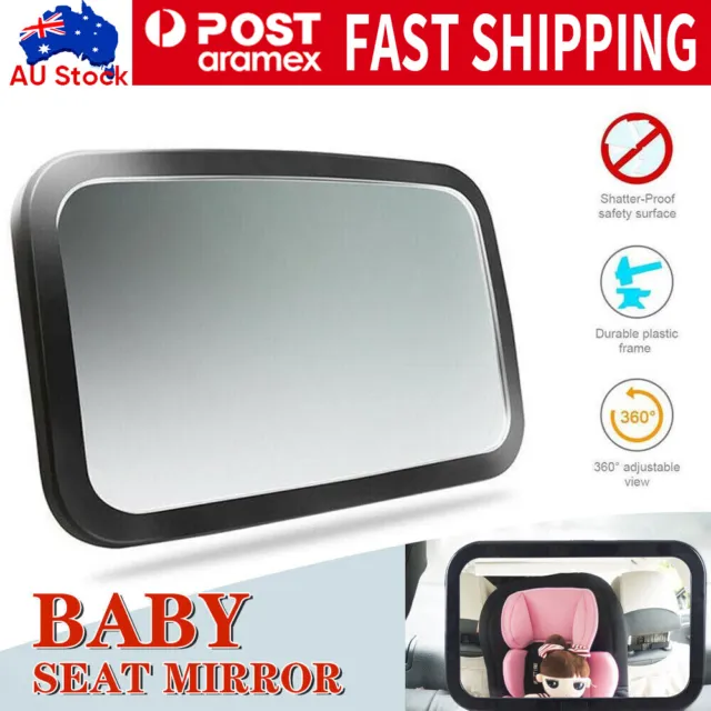 Baby Car Mirror, Safety Car Seat Mirror for Rear Facing Infant Wide Clear View
