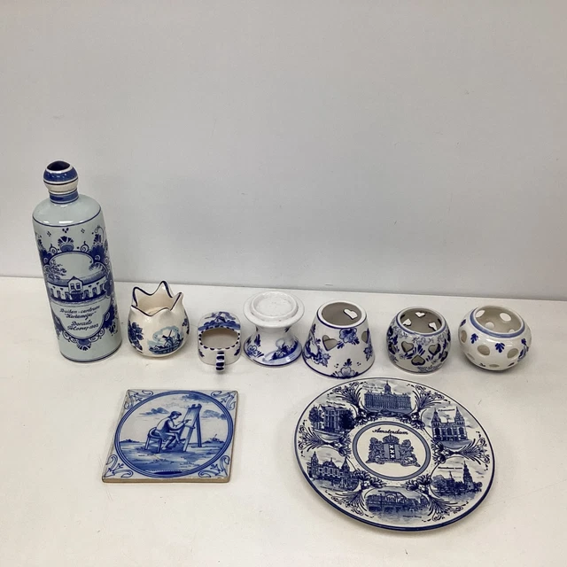 Blue and White Delft Dutch Pottery Collection (H4) S#585