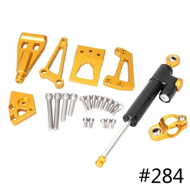 Steering Damper Bracket Stabilizer Mounting Kits Fit Kawasaki ER6N 2009-2011 10