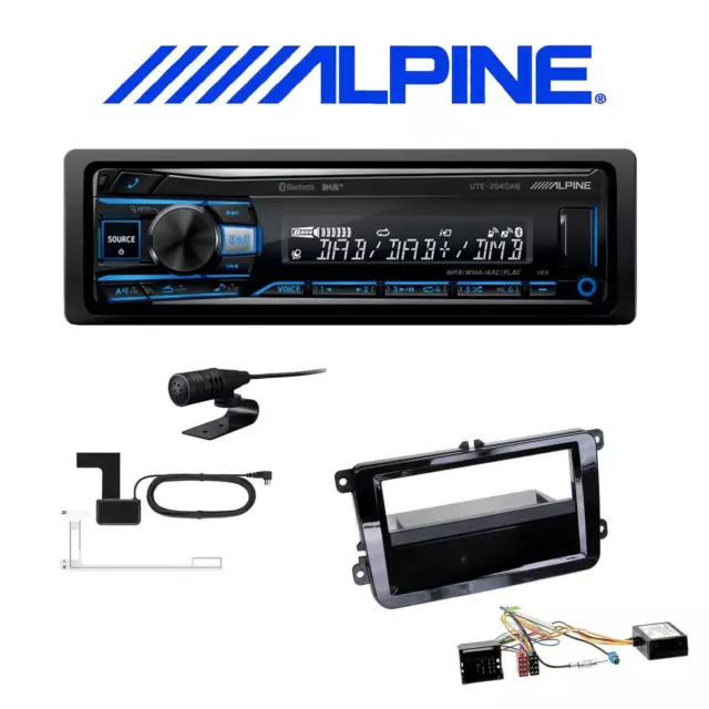 Alpine Autoradio DAB+ Bluetooth für Volkswagen VW T5 Transporter bis 2015