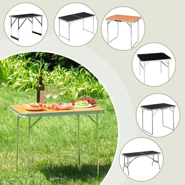 FurnitureR Klapptisch Campingtisch - Leicht & Platzsparend Für Garten, Balkon & Picknick