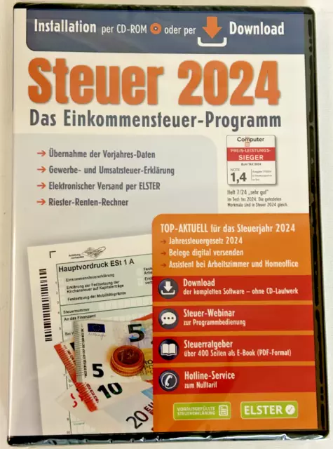 ALDI STEUER 2024 für das Jahr 2024 Einkommensteuer NEU & OVP EUR 9,99