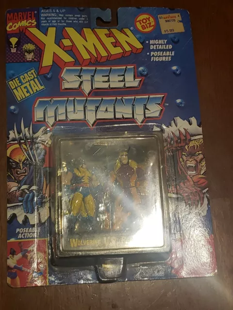 Wolverine Vs Sabretooth X-Men Steel Mutants (Unopened) Toy Biz 1994