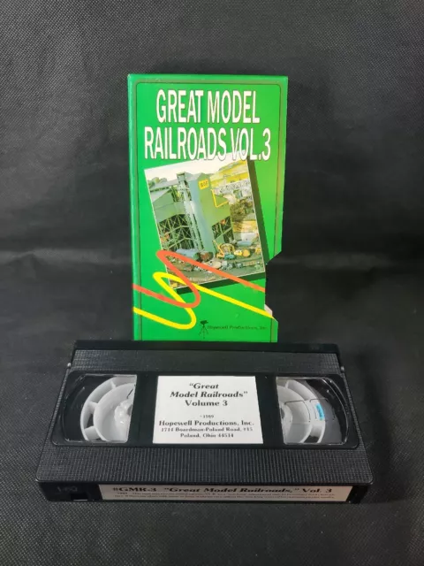 Great Model Railroads Vol. 3 Layouts VHS Videotape Railway Scale Builder 1989 RR