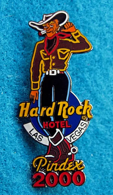 LAS VEGAS HOTEL SMOKING COWBOY NEON STRIP SIGN PINDEX 2000 Hard Rock Cafe PIN