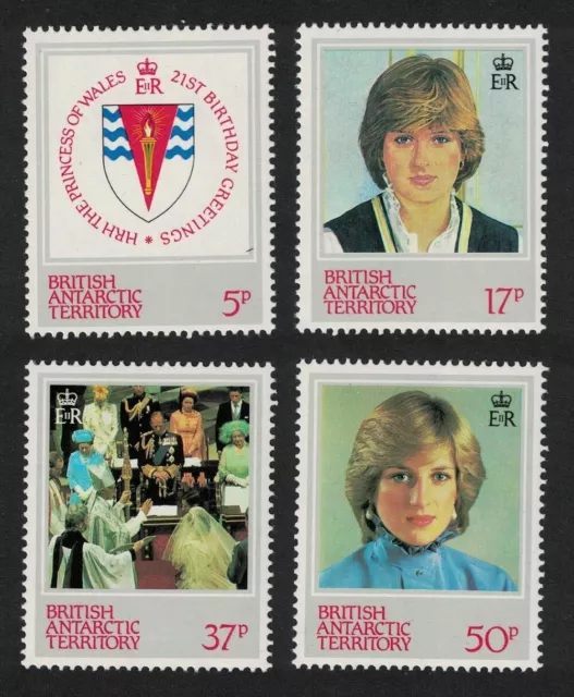 BAT 21st Birthday of Princess of Wales 4v 1982 MH SG#109-112