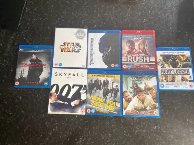 8 x Blu-ray Bundle (4 x ‘15’ Rated And 4 x ‘12’ Rated)