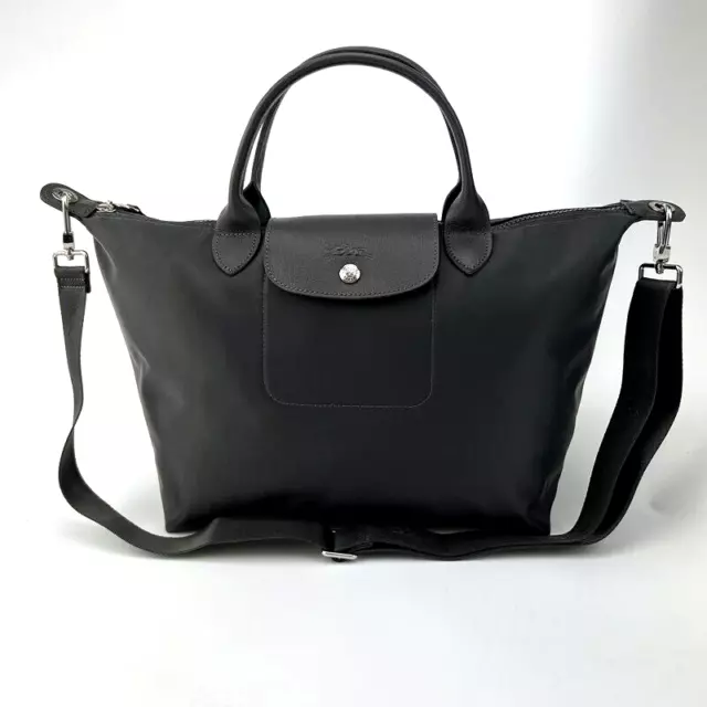 Graphite Grey Longchamp Le Pliage Neo (S)-1512 Energy handbag Shoulder Tote Bag