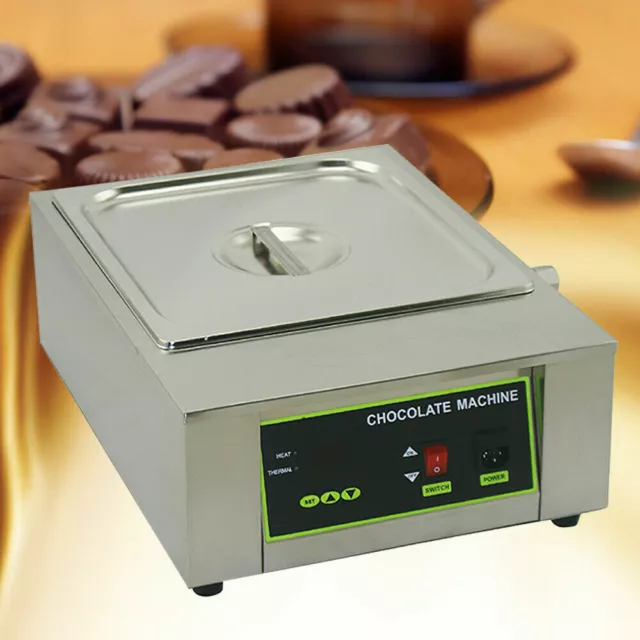 Commercial Electric Chocolate Tempering Machine Melter Maker+1 Melting Pot 8KG