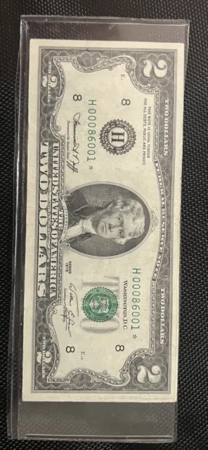 1976  $2  TWO DOLLAR BILL  STAR NOTE ⭐️ RARE FIND LOW MINT 1.2 MiLLION ONLY