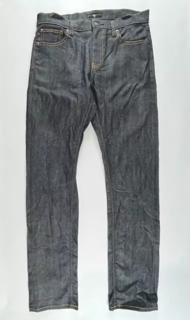Uniqlo +J Selvedge Straight Blue Denim Jeans Tag W28" Actual Women's W32" L32" 2